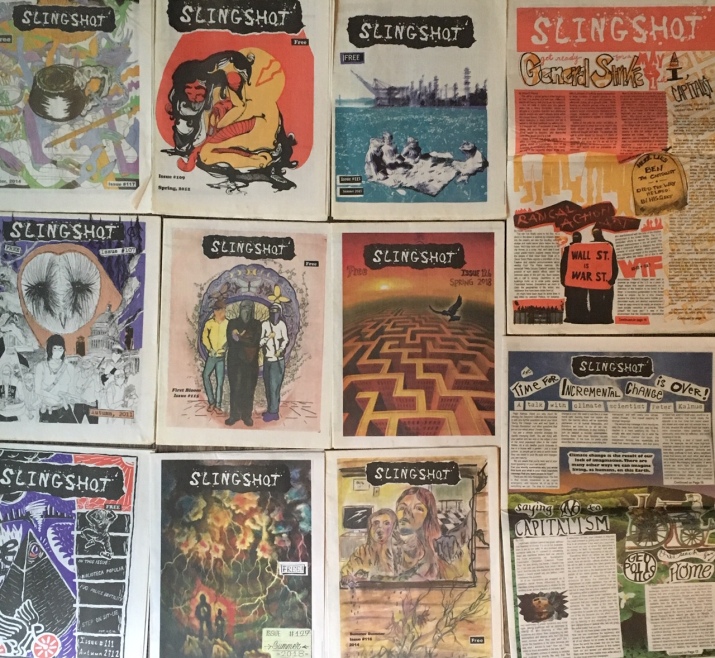 Various issues of Slingshot 2011-2018.